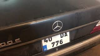 Mercedes W124 sesli bagaj açık uyarısı montajı