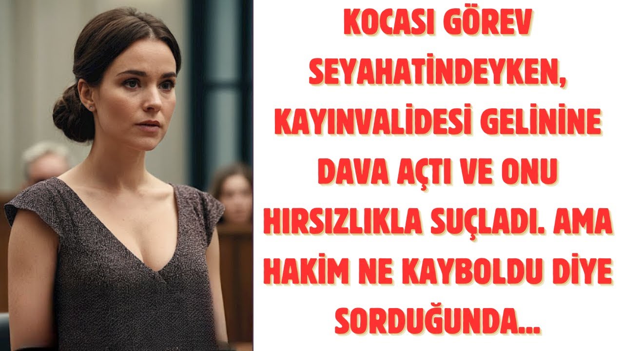 KOCASI GÖREV SEYAHATİNDEYKEN, KAYINVALİDESİ GELİNİNE DAVA AÇTI VE ONU HIRSIZLIKLA SUÇLADI AMA HAKİM