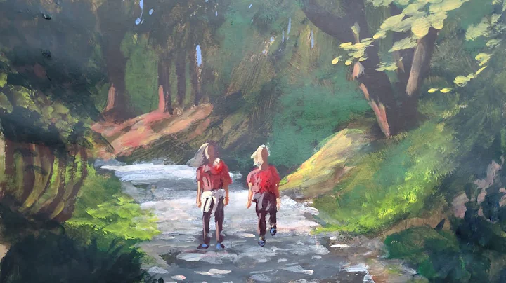 Walk After the Run   Acrylic Landscape Painting