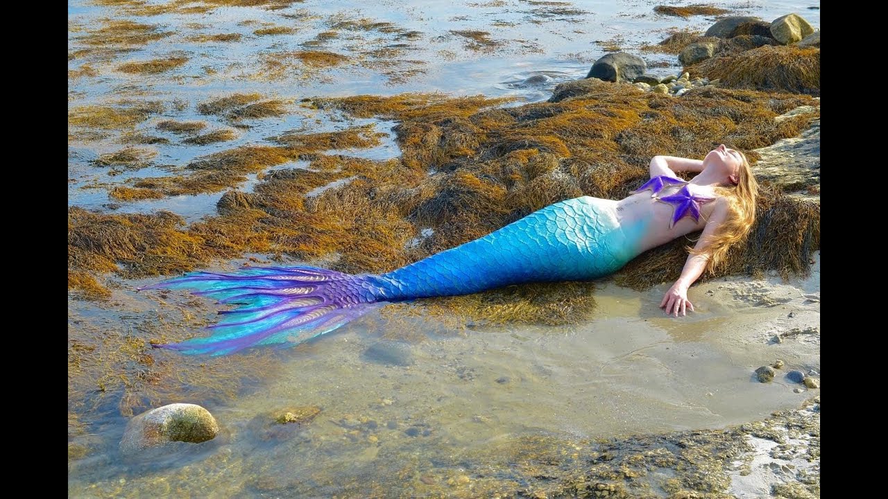 MERNATION MERMAID SWIMS IN COLD MAINE OCEAN TO SUNNY LAKES | Mermaid Haley Elora Chapter 2 of 2022