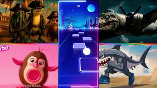 BRAINROT ANIME 🆚 BRAINROT ZOMBIE 🆚 BRAINROT BARBIE 🆚 BRAINROT PIRATES - Tiles Hop EDM Rush!