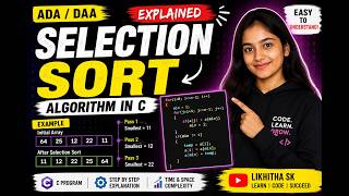 Selection Sort Algorithm in C. Analysis and design of algorithms LAB (BSCL404) .