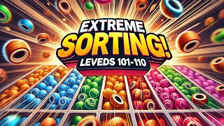 Nut Sorting Level 101 to 110 | Extreme Speed & Accuracy | ASMR Satisfying Game
