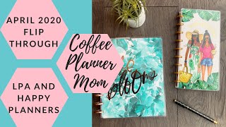 Planner Flip Through: April 2020 in Skinny Classic Happy Planner and Lights Planner Action Inserts