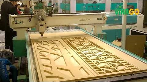 Máy cắt hoa văn CNC gỗ ván MDF  - Vinago 0904887070