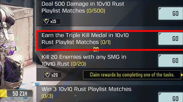 Earn The Triple kill Medal in 10v10 Rust Playlist Matches