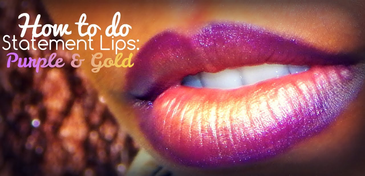 How to get a Statement Lip | Purple & Gold