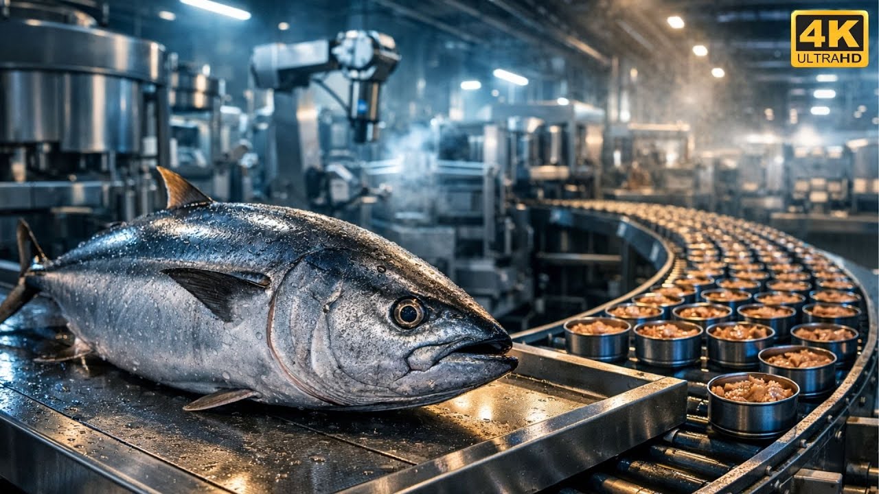 How Tuna Fish Is Made in Modern Factories | Complete Tuna Processing Documentary | From Sea to Can