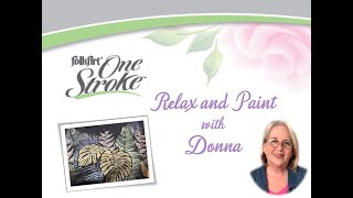 Learn to Paint One Stroke: Relax and Paint With Donna - Stencil Shirt | Donna Dewberry 2020