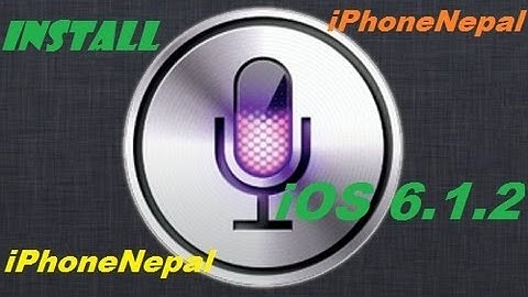 How to Install Siri On iOS 6.1.2 Work On iPhone 4/3Gs & iPad 2