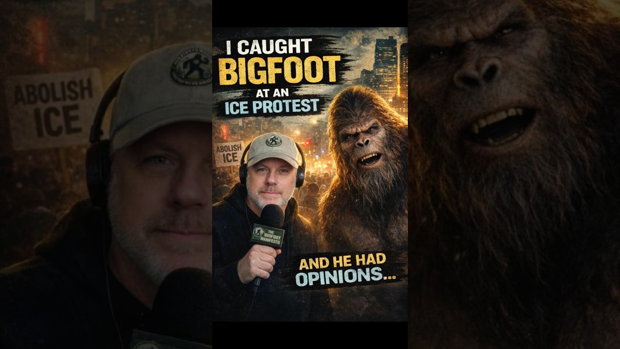 We Took Bigfoot to an ICE Protest