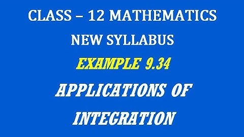 TN 12th Maths / Applications of Integration  / Example 9.34