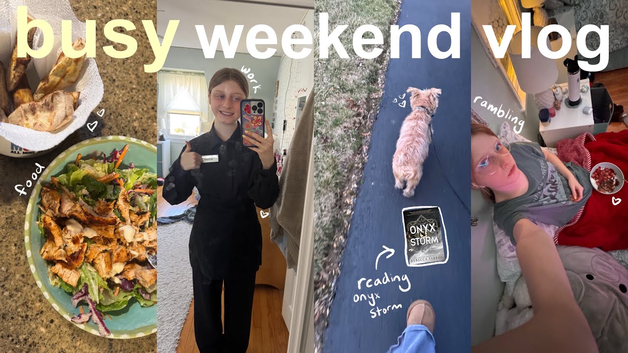 busy weekend: working, gel nails, & starting onyx storm 💅🕺💫