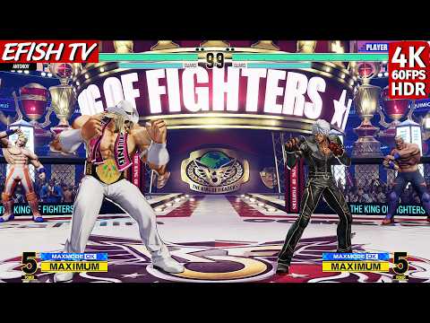 Antonov vs K' (Hardest AI) - KOF XV