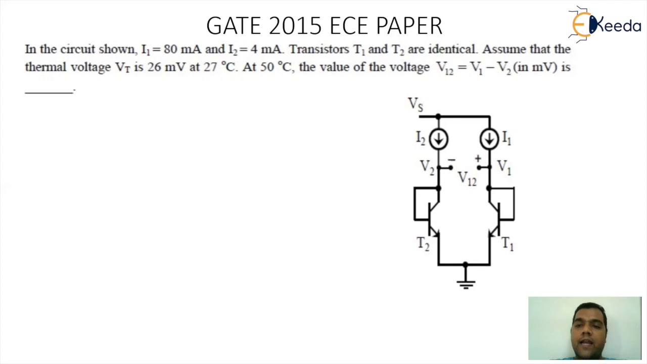 Analog Circuits GATE BJT Numericals Session 3 Bipolar Junction
