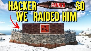 RUST RAIDING A HACKER BASE AFTER THEY GOT BANNED ! *BIG LOOT*