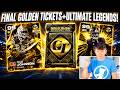 FINAL GOLDEN TICKETS! GTS JOSH ALLEN, KICKER OCHO, AND ULTIMATE LEGENDS!