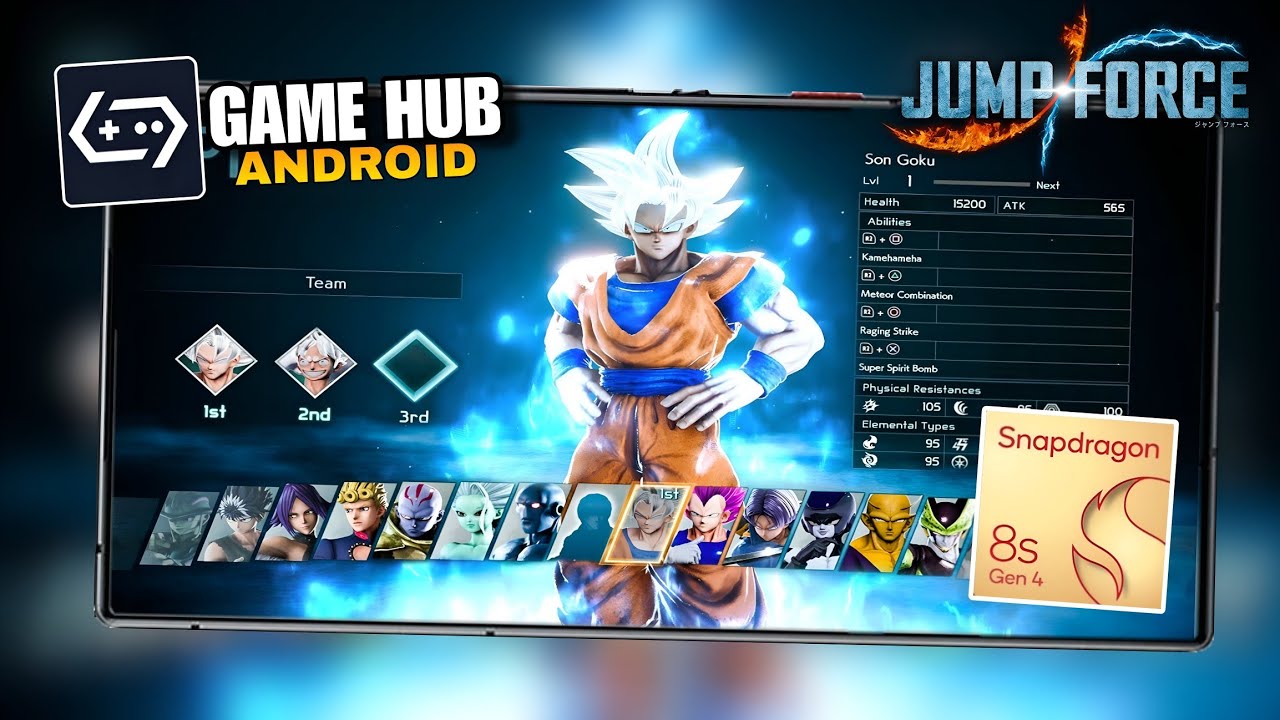 JUMP FORCE (HD) | POCO F7 SNAPDRAGON 8S GEN 4 | GAMEHUB LITE