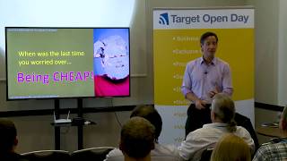 ShopTalk - Sell at Margins Higher Than Your Competitors workshop - Target Open Day 2017
The toughest challenge you face is the fight against low priced competitors. Your response defines whether you thrive, survive or die. Cut prices to get more volume? Join us and learn why this myth is instant death. And why business isn’t a game of volume, it’s all about margin. ShopTalk - Sell at Margins Higher Than Your Competitors workshop - Target Open Day 2017