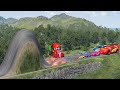Big &amp; Small Cars Survival Race McQueen vs Zombie Mack | BeamNG.drive