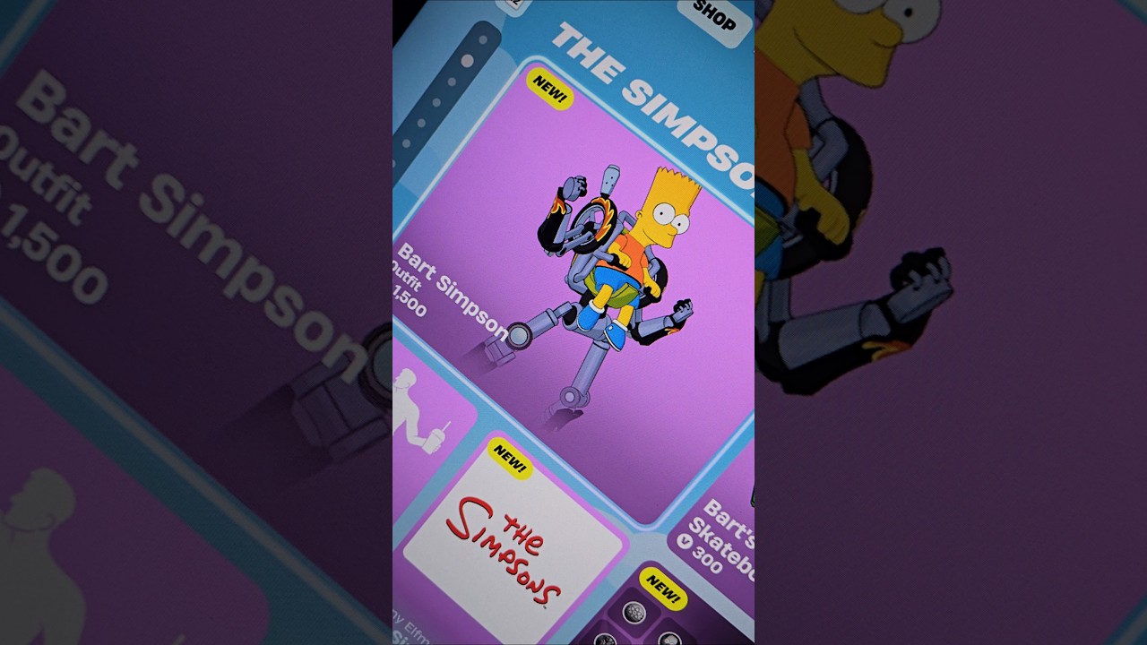 BART SIMPSON FORTNITE ITEM SHOP NEW #fortnite #shorts #simpsons #memes