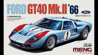 Ford GT 40 Mk.II '66 1/12 MENG Gearbox Opening - YouTube