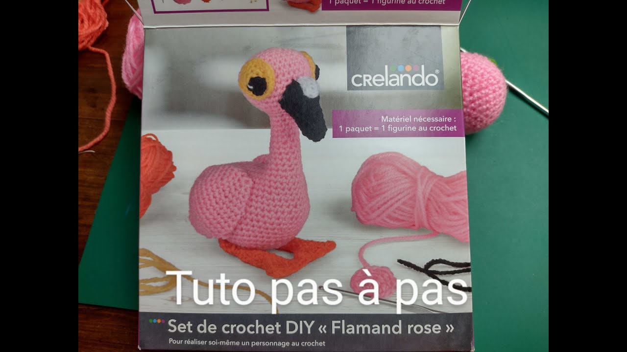FLAMANT ROSE kit crochet LIDL