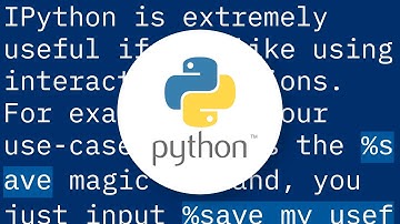 How to save a Python interactive session?