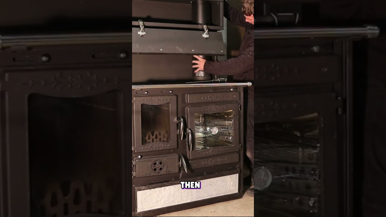 How To Install a Pipe Through a Warming Oven #shorts