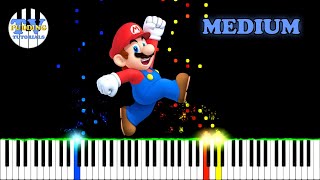 Super Mario Bros. Ground Theme - Koji Kondo | Piano Tutorial - Medium
