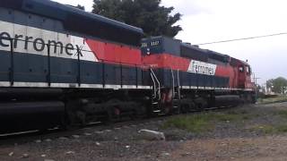 Ferromex 3227 awesome emd engine sound!!!!!!