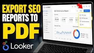 How to backup your SEO reports to PDF in Google Looker - Step By Step