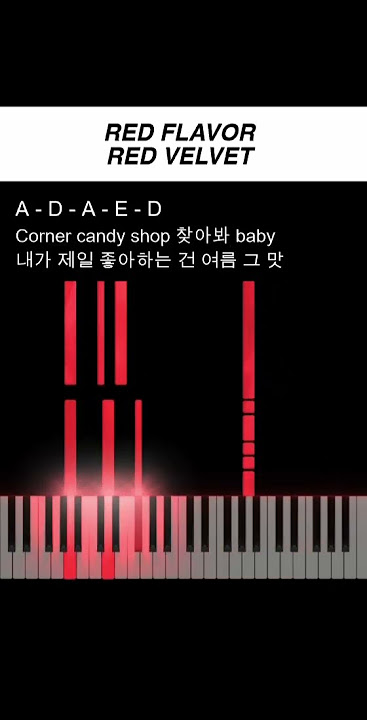 RED VELVET - Red Flavor Piano how to play