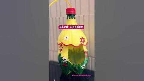DIY Bird Feeder from Plastic Bottle | Easy Upcycled Craft Idea । पक्षी