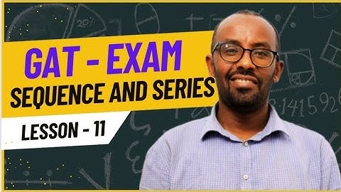 GAT EXAM || Sequence and Series: Focus area! @Marvel-Tutorial  #gat_exam #mathematicstutorial