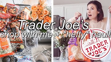 HUGE Trader Joe’s Haul + shop with me / my FIRST time!! / no budget