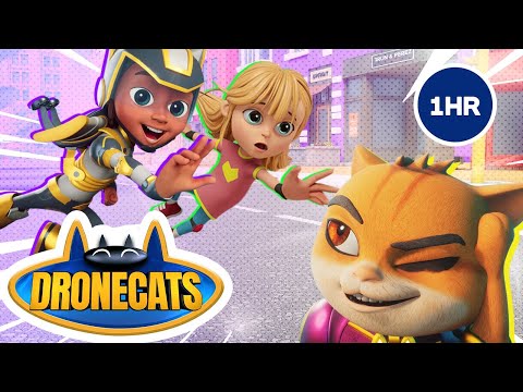 特撮 Kartoon 🕰️ DRONECATS: 1 HOUR LONG! 😸 | Superhero Cartoon | 13 - YouTube