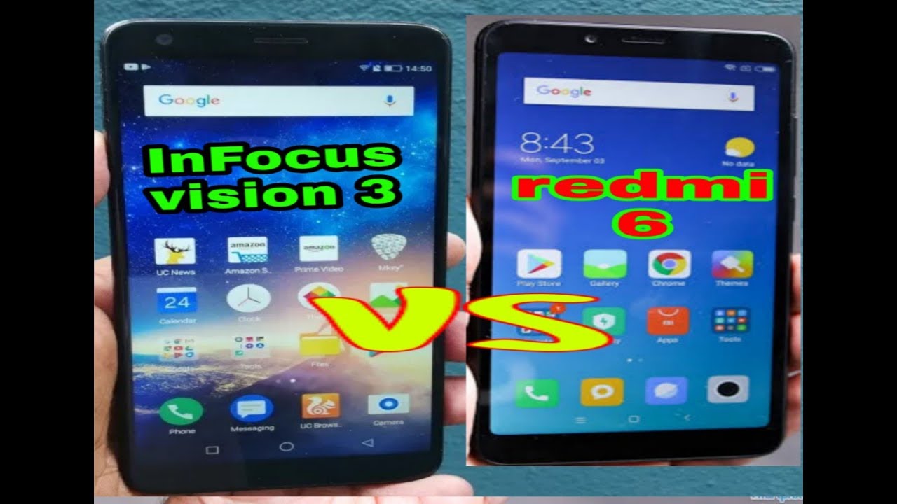 InFocus vision 3 vs redmi 6 gameing speed test