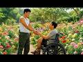 A disabled man is deeply moved and joyful after receiving a heartfelt gift from a kind CEO
