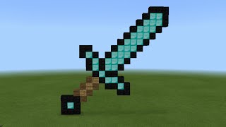 How to build diamond sword in minecraft  |  كيف تبني سيف دايموند في ماين كرافت