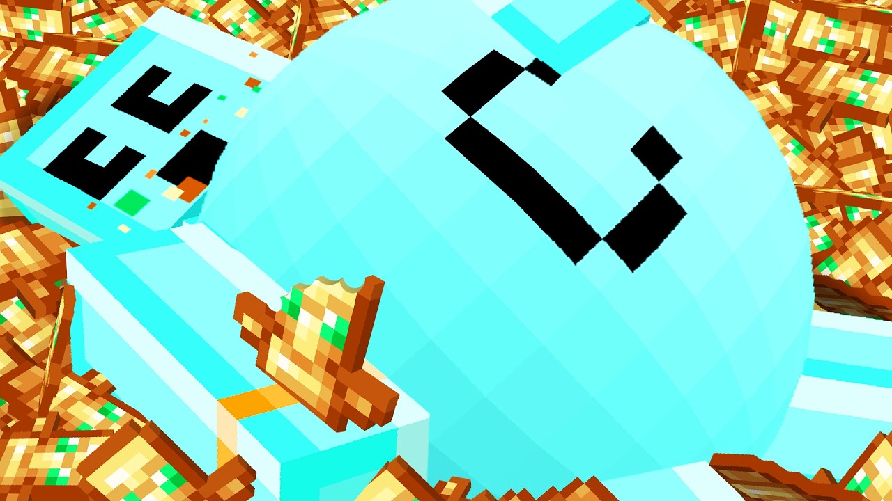 Minecraft but Everything is Edible