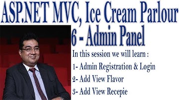6- ASP.NET MVC Ice Cream Parlor Web Application (Admin Panel)