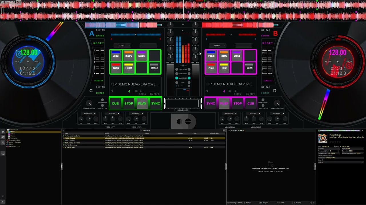 ✅👉DESCARGA SKINS Profecional Para virtual dj 8.3 y 8.5 final Turntable Ultrawide 👈✅