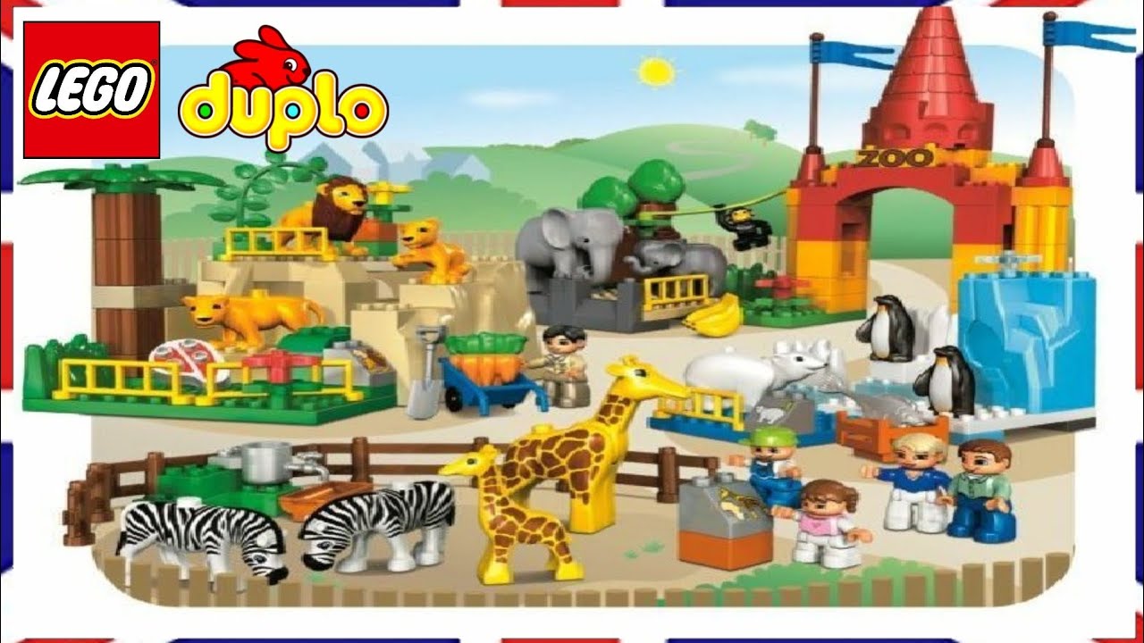 Fredag Sindssyge Forklaring 🦁 LEGO DUPLO 4960 giant zoo asmr 🦓 - YouTube