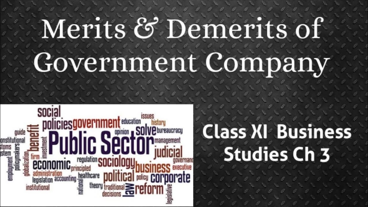 Merits Demerits Of Government Company Ch 3 Class 11 Business merits-demerits-of-government-company-ch-3-class-11-business