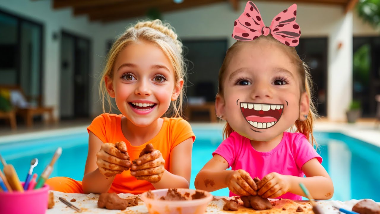 ANNE ÇOCUK ETKİNLİĞİ - Eva ve Annesi Kil ile Oynayıp Havuza Girecekler!