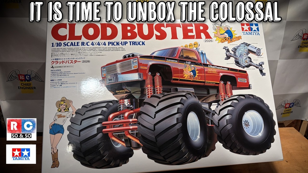 Tamiya Clod Buster 2026 Unboxing Item No58762 - YouTube