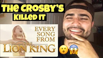 Reacting to EVERY SONG FROM DISNEY'S THE LION KING! - 6-YEAR-OLD CLAIRE AND THE CROSBY FAMILY Reacting to EVERY SONG FROM DISNEY'S THE LION KING! - 6-YEAR-OLD CLAIRE AND THE CROSBY FAMILY
