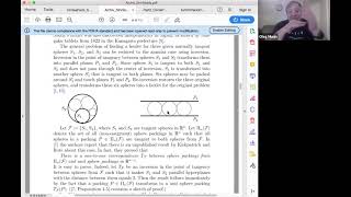 Packing of equal circles on a sphere and Steiner--Soddy type theorems