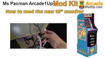 ArcadeModUp Ms Pacman Mod - 16" Monitor and Gen3 Audio